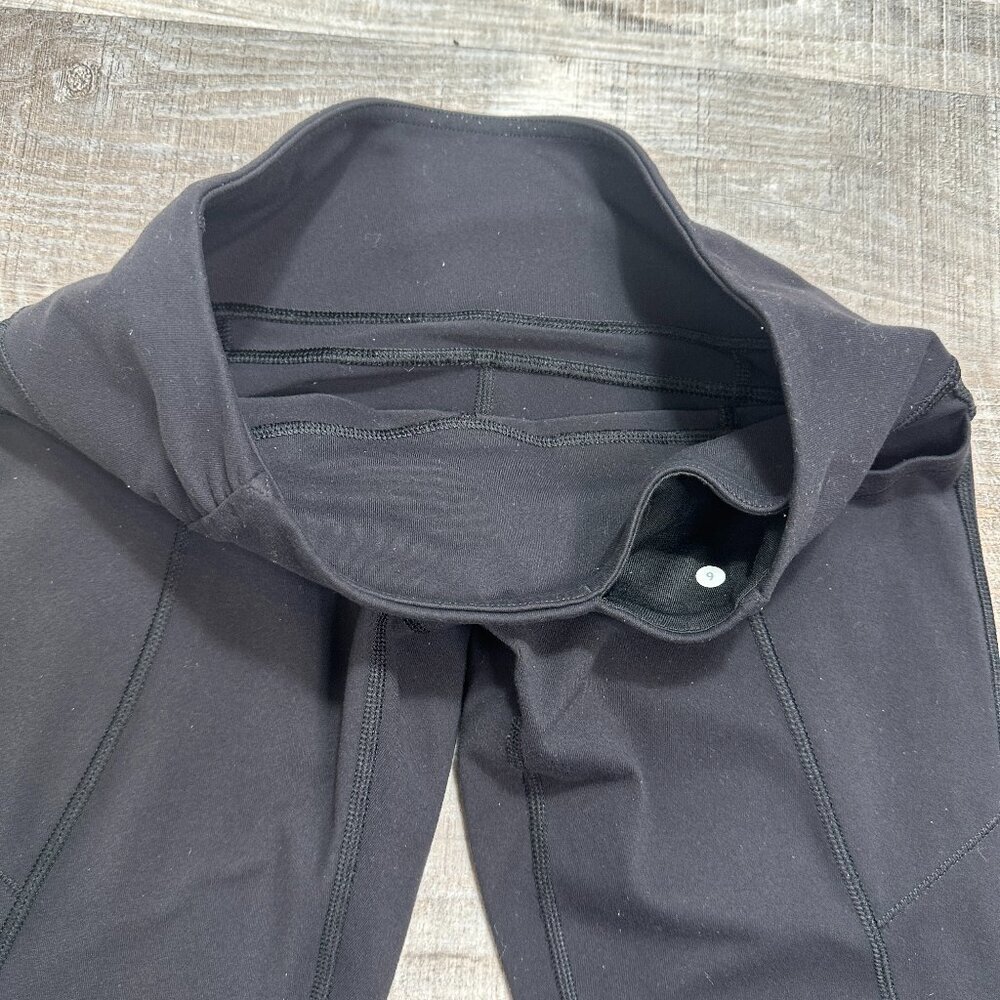 Lululemon Athletica Runday Crop Black Legging Yoga size 6 - Picture 10 of 11